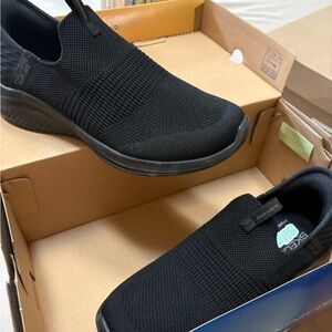 Skechers Black Women’s Slip-On Shoes.